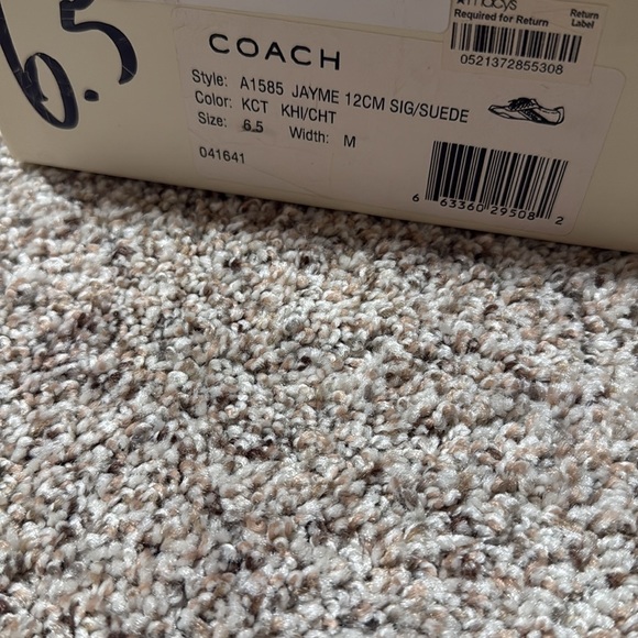 Coach Brown Casual Sneakers with Suede and Mesh - Picture 2 of 7